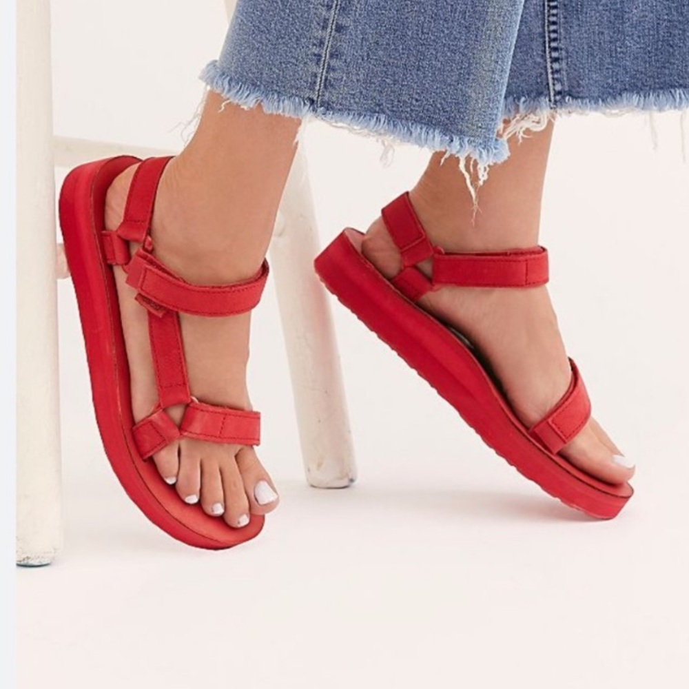 Teva Midform Universal Leather Platform Sandal Ra… - image 2